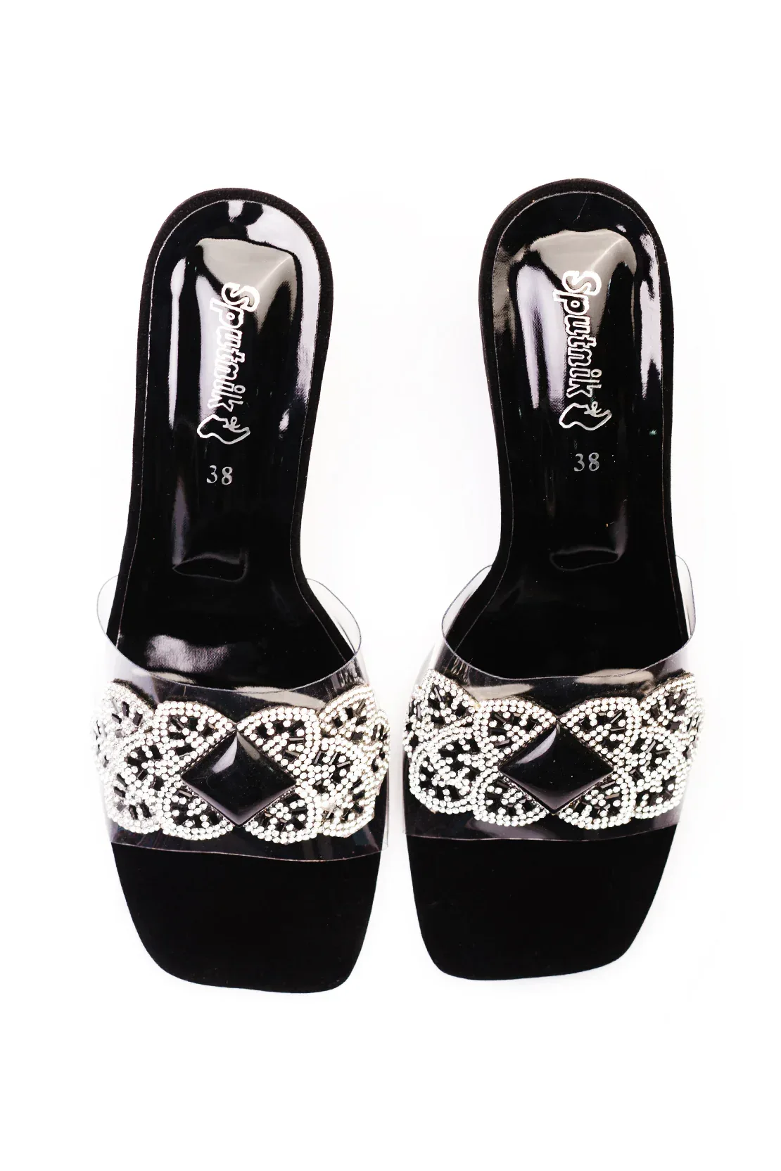 Black Champion Suede Fancy Slipper J02739/2SC - Image 3