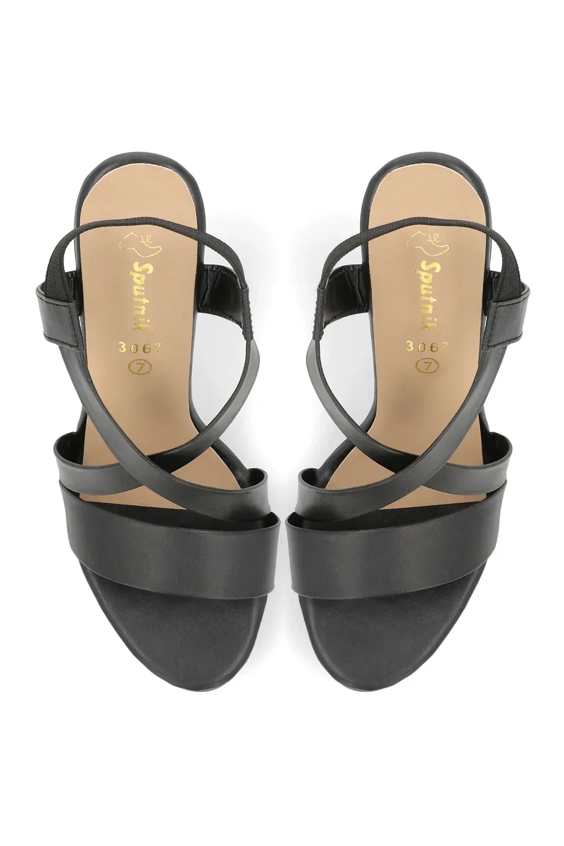 Black Fancy Sandal H03433/002 - Image 3
