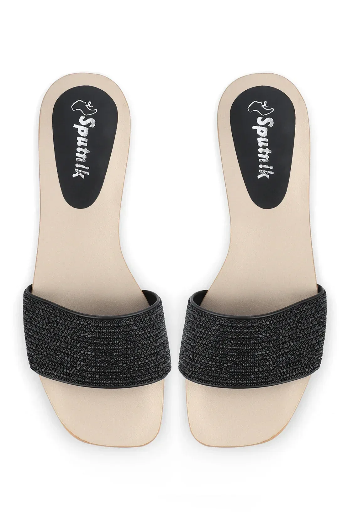Black Flat Slipper G03219/002 - Image 3