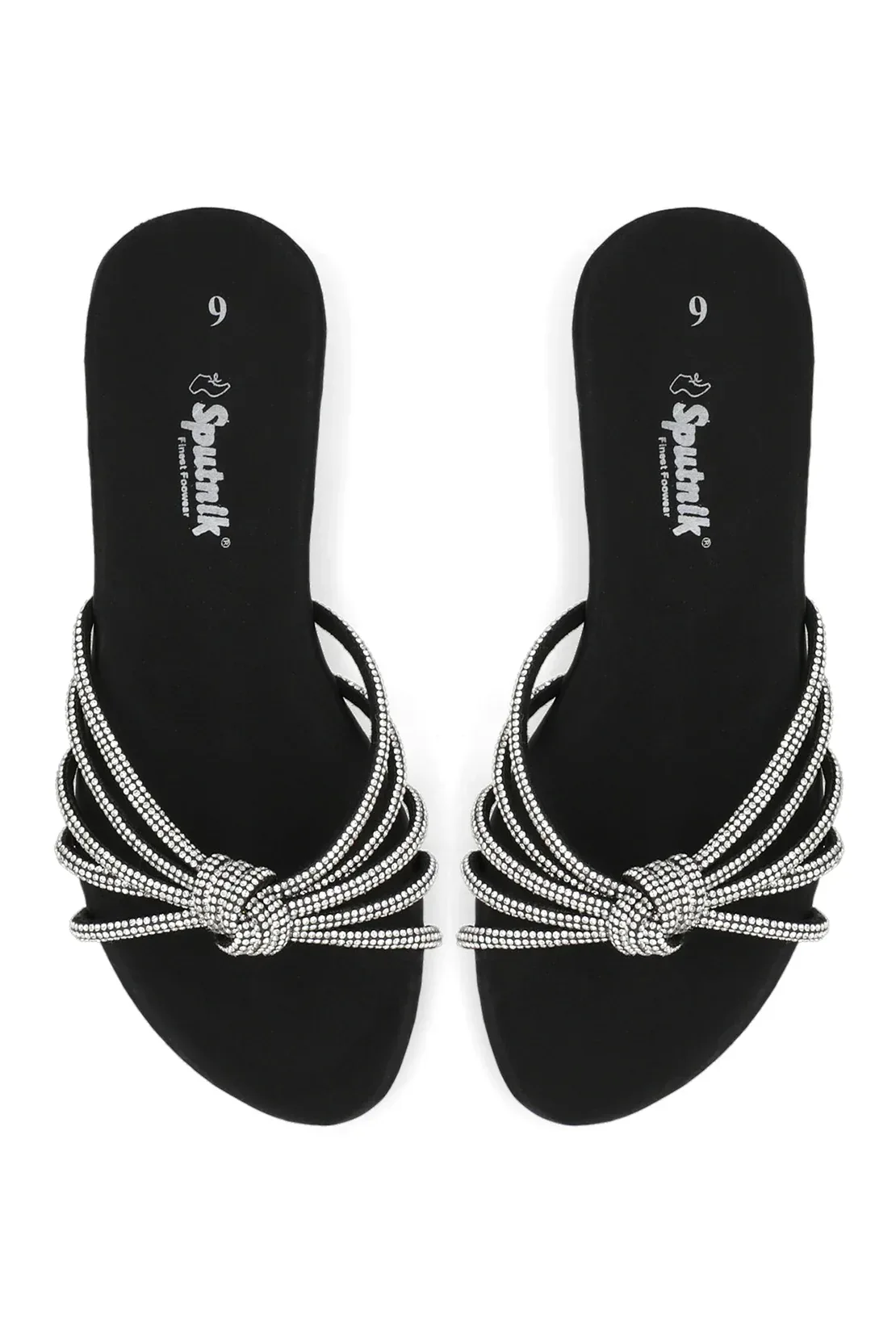Black Flat Slipper H02250/002 - Image 3