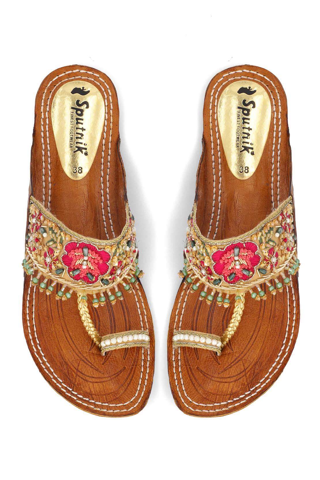 Golden Multi Flat Slipper H02134/110 - Image 3