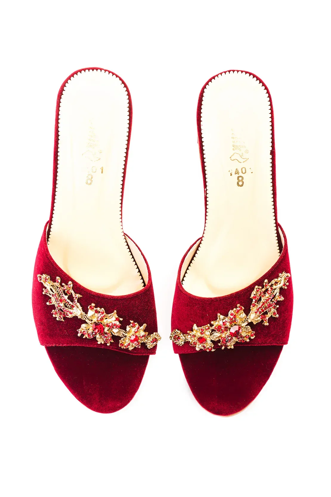 Maroon Suede Fancy H02415/17s - Image 4