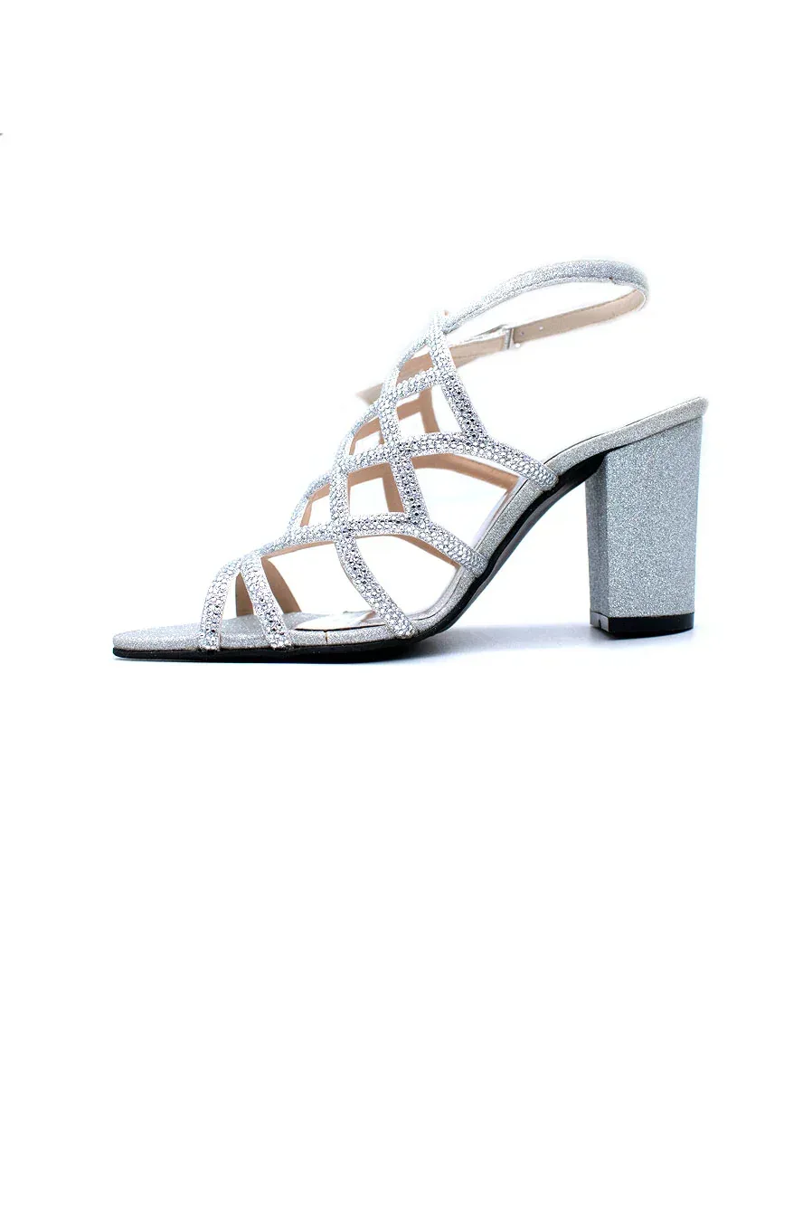 Silver Fancy Sandal F03458/010 - Image 4