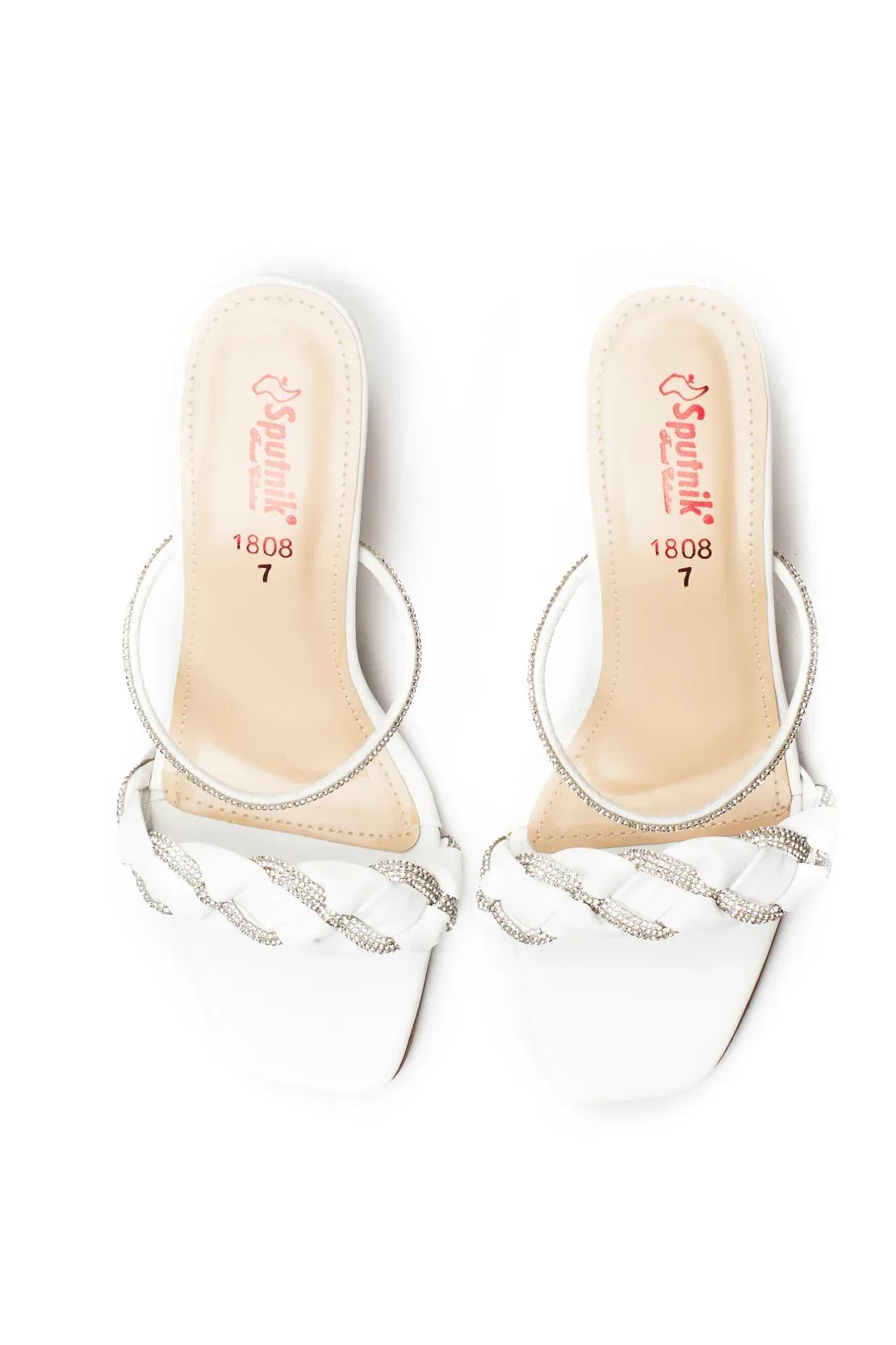White Fancy Slipper J02725/003 - Image 4